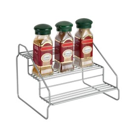 Metaltex 36.46.23 Spice Rack, Silver, Approx. 7.9 x 7.1 x 5.9 inches (20 x 18 x 15 cm), 3 Tiers, Steppo, Made in Italy