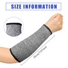Geyoga 2 Pairs Cut Resistant Sleeves Level 5 Arm Protective