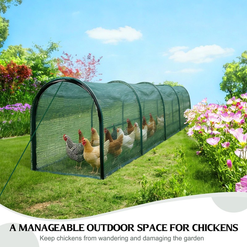 Foldable Chicken Tunnel – Instant Setup, No Assembly Required, 157