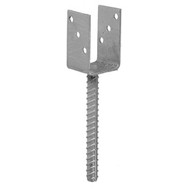Connex HV4261 Post Anchor 91 x 60 x 100 x 200 x 4 mm/DURCHMESSER16, U-Shape, Material: Galvanised Pack of HV4210