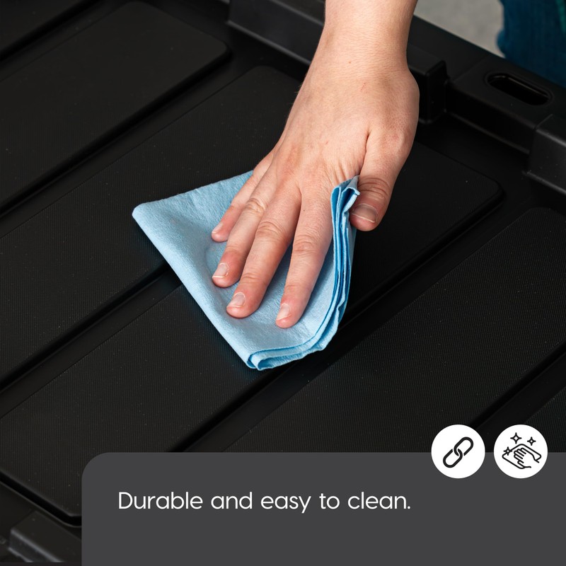 IRIS USA 589090 27 Gallon Utility Tough Stackable Plastic Storage