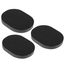 Healeved 3pcs Bamboo Charcoal Facial Sponges for Deep Cleansing Soft Cleaning Puff for Daily Use Suitable for Women and Men Compact Storage Box Included Black