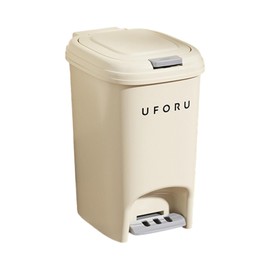 MagiDeal Step on Trash Can Garbage Bin with Foot Pedal with Press Type Lids Simple Garbage Container Bin Wastebasket for Laundry Room, 8L