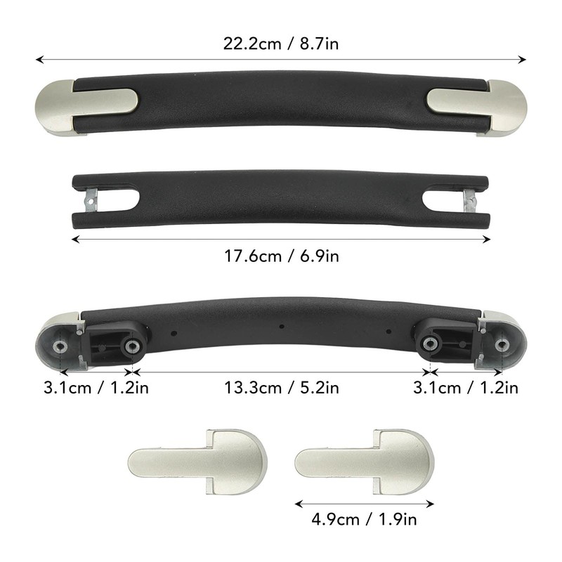 Milltrip 9 inch Plastic Luggage Handle Replacement, Luggage Case Pull