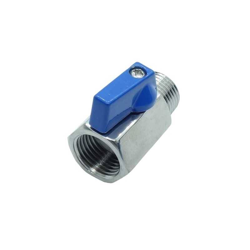 CDQBWKJGFJ 2 Pcs 1/2" Mini Ball Valve Female x Male