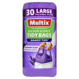 Multix Color Lavender Scents Kitchen Tidy Bags, 34 Liter Capacity (Pack of 30)