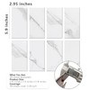 STICKGOO 100-Pieces Peel and Stick Backsplash, 3" x 6" PVC