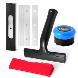 NEWISHTOOL Wallpaper Removal Tool Kit with Wall Paper Perforating Stripper Tool and 6-Inch Blade Scraper Sticker Remover, Perforator/Scorer Remover and Scraper for Separating and Removing Wallcovering