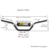 Handle Bar 7/8" 22MM Handlebar Green + Foam Pad +