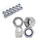 M12x1.75mm Nylon Insert Hex Lock Nuts 12 Pack 304 Stainless