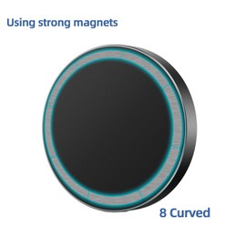 FEICHAO Magnetic Base Phone Holder, Mini 1/4 Inch Tripod Mount, Compatible with MagSafe Phone Stand Accessories (Magnetic Base, Black)