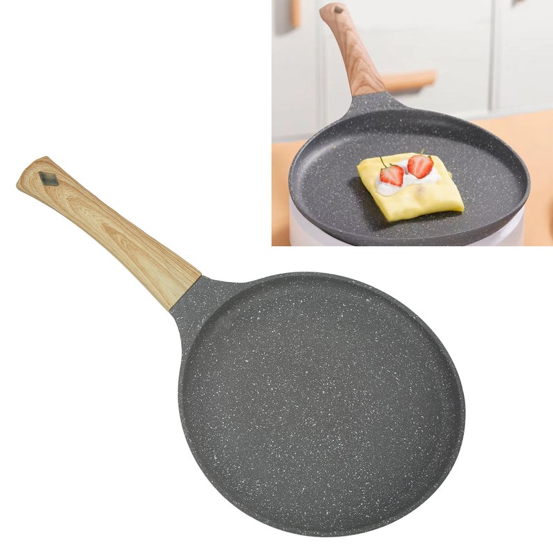 Frying Pan Flat Bottom Even Heating Stick Free Cooking Kitchen