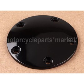 Unbranded Gloss Black Timing Points Cover for Harley Twin Cam Softail Dyna Touring Models