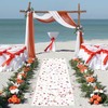 auons Wedding Arch Sheer Drapery Backdrop Voile Curtain Chiffon Draping