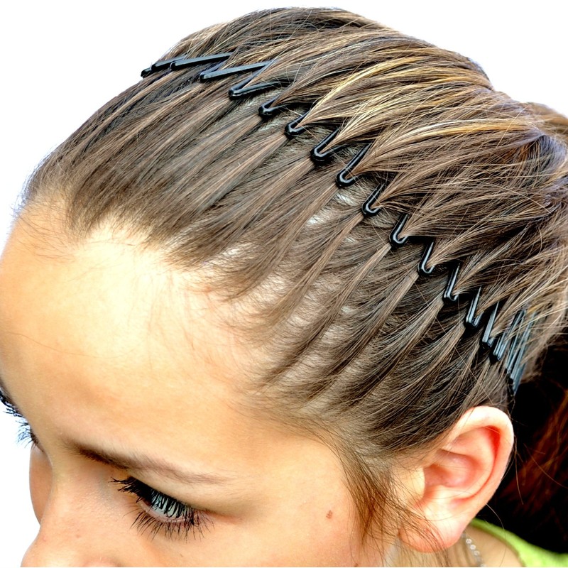 4 x Black Flexi Combs / Shark Combs / Hair