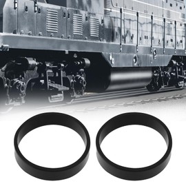 Micro Traders 4Pcs Diesel Traction Tire Washers Diesel Engine Tire Rubber Ring Compatible with Lionel O-Type Diesel Engine and Steam Engine with 1" 0R 7/8" Wheels 21x19x5mm