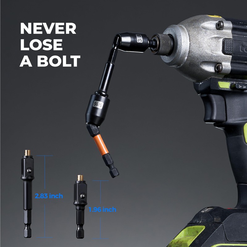 toolant HVAC Tools Nut Driver Set, Impact Magnetic SAE Interchange