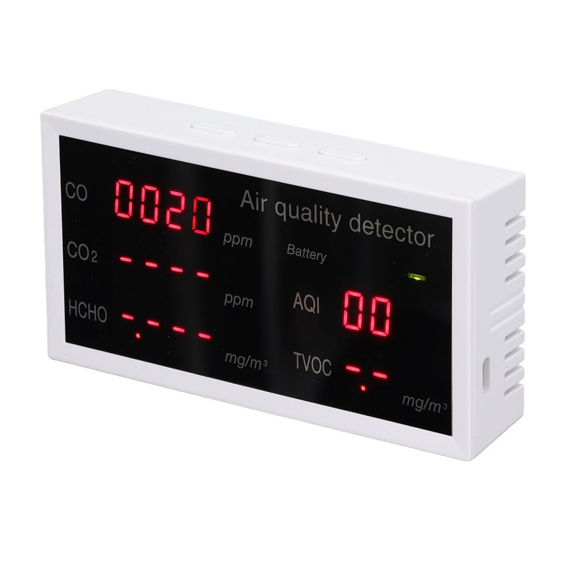 Indoor Air Quality Meter 5 In 1 PM2.5 HCHO Carbon