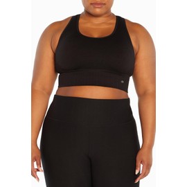Marika Women's Plus Size Cathy Seamless Sports Bra, Black