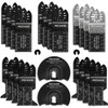 PECHAM 24PCS Universal Wood Metal Oscillating Multitool Quick Release Saw