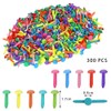 ANYUANKW Pack of 300 Mini Brads Pattern Clips Metal Colourful