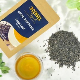 CENVEL® Special Gunpowder Green Tea | 100% Natural Pure Loose Leaf Gunpowder Green Tea | Rich in Antioxidant