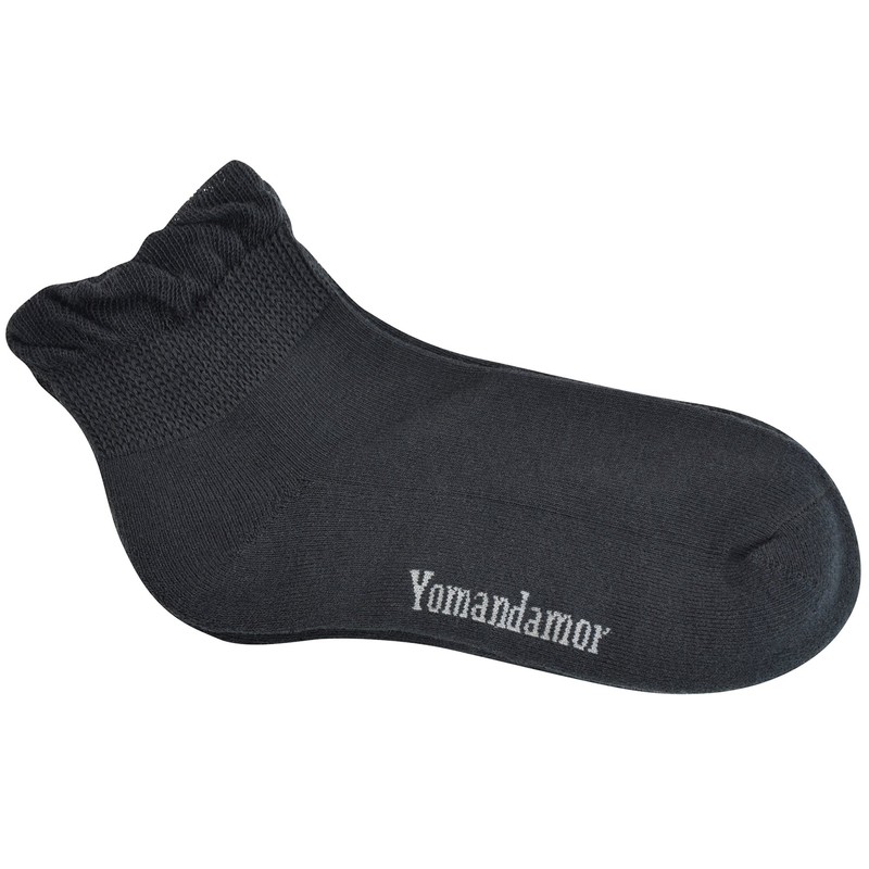 Yomandamor Women's Socks, 6 Pairs Ankle, Lace, Ruffle, No Tightening,
