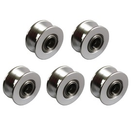 WINSINN GT2 Idler Pulley 20 Toothless 6mm Bore 6mm Width Timing Pulley Wheel Aluminum for 3D Printer (Pack of 5Pcs)