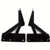 Unbranded Bench Seat Lifting Bracket with 80-Degree Black Spring Hinge