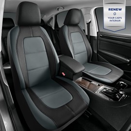 Road Comforts Car Seat Cover, Leather Full Set Car Seat Cover, Automotive Interior Cover, Universal Fit for Most Cars, SUVs and Trucks and Vans Airbag Compatible