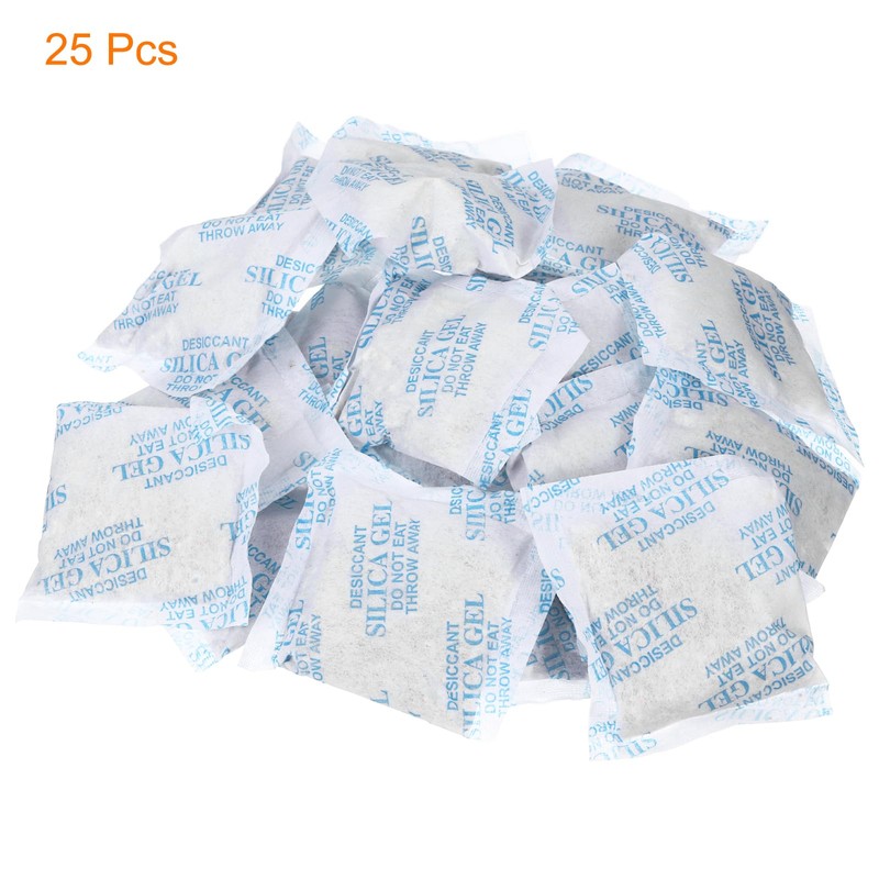 sourcing map 20 Gram(25Packs) Desiccant Packs Desiccant Packets Reduce Humidity