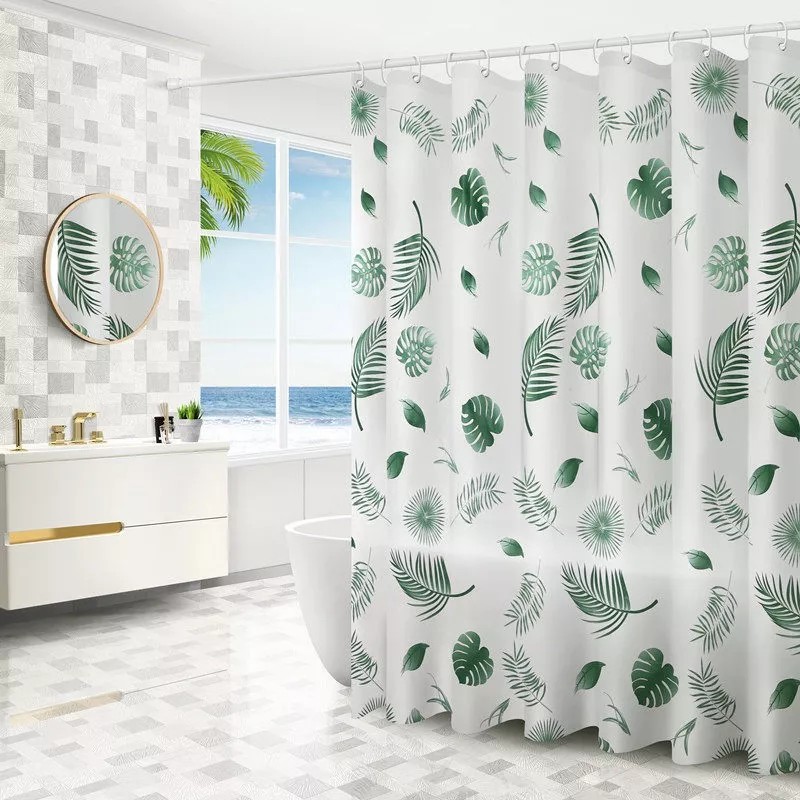 MINI BOXX Cortinas Para Baño Ducha Con Ganchos Impermeable Y