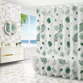 MINI BOXX Cortinas Para Baño Ducha Con Ganchos Impermeable Y Antimoho