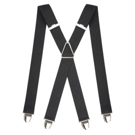 Pierrot Men's Trouser Braces, Wide and Vintage – Made in Germany/France – Adjustable Length up to 130 cm – 100% German and French - l