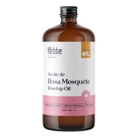 Aceite Rosa Mosqueta Serum Facial Dia Noche Tónico Anti Edad contorno de ojos Prensado en frío Todo Tipo De Piel Hebbe Cosmetics & Ludika 1 L