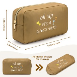 Funny Gifts for Women Cosmetic Bag Weekender Bags for Women Makeup Travel Bag Weekend Gift for Best Friends Makeup Bag Travel Gifts Bestie Gift Vacation Funny Friendship Gifts for Women