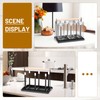 BBWELL 6 Bottle Holder, Sturdy Bottle Drip Stand with Wooden
