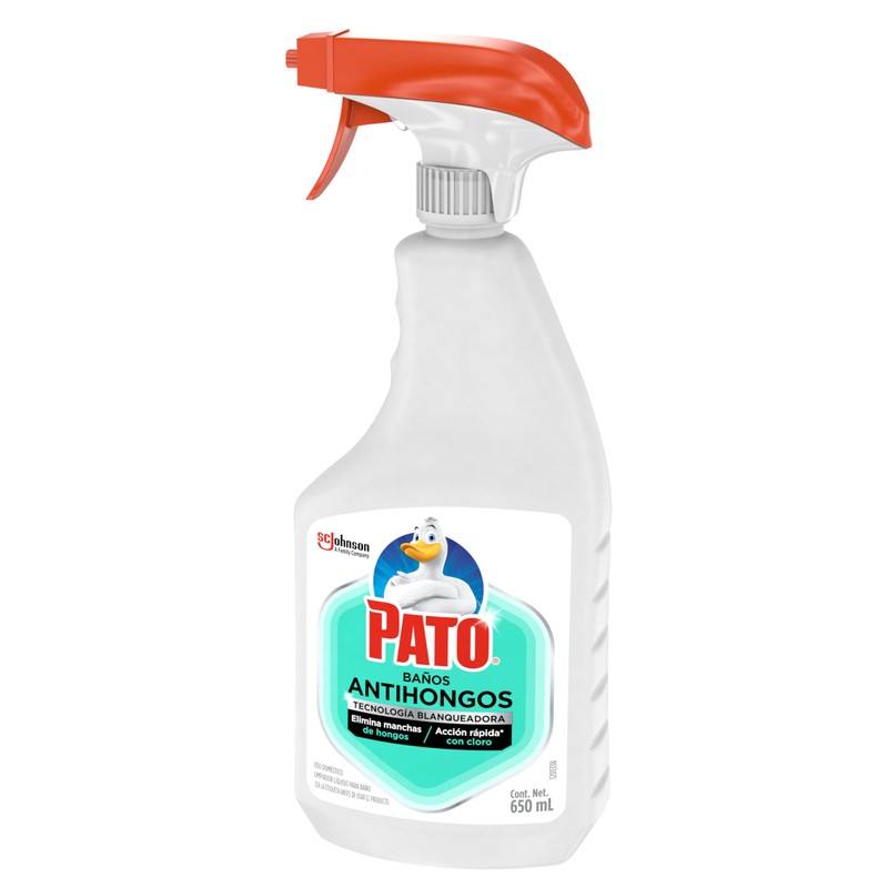 Pato Antihongos, Limpiador de Baños Con Cloro, Desinfecta y Elimina