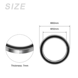 METALLIXITY Deep Groove Ball Bearings (6810-2RS, 50mm x 65mm x 7mm) 1Pcs, Chromium Steel Double Sealed Industrial Bearings - for Industrial Micro Motor