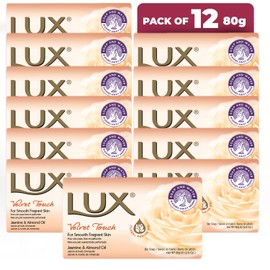Lux Velvet Touch Soap Bars 80g x 12