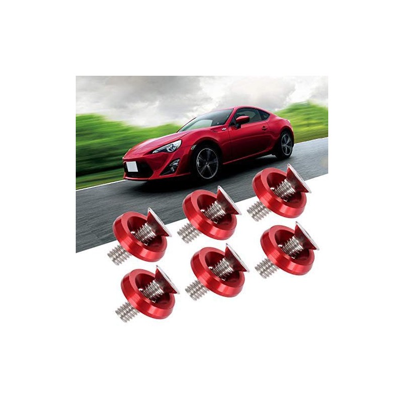 Dophee 20Pcs Billet Aluminum Bumper Fender M6 Screw Bolt Washer