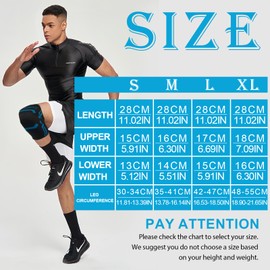 Satificer Kniebandage Damen Männer,Atmungsaktive Knee Support für Sport,Kniestütze für Laufen,Kniebandage hilfreich Gelenk,Kompression Kniestütze für Meniskusriss,Knee Support für Gym,Schwarz,M