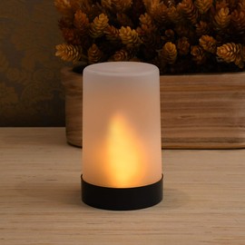 LumaBase Battery Operated Flame Effect LED Light, Amber, 63001