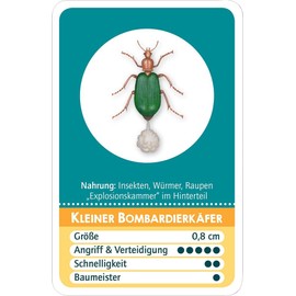 moses. 90398 Play - Quizzes Insects and Spiders, Trump Card Game for Children from 8 Years, 3-in-1 Game Box with 50 Playing Cards, Multicoloured