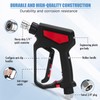 High Pressure Washer Gun with 2 Pressure Washer Wands, 5