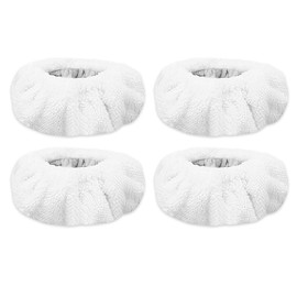 KeeTidy Steam Cleaner Accessories Pads for Du-Pray Neat Washable Microfiber Replace Pads for Hardwood Floor Cleaning Universal Microfiber Cloths Small Bonnets, 4 Pack