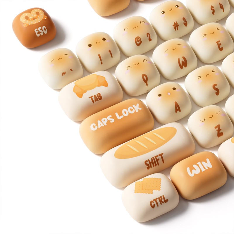 Akko PBT Keycaps Set, Bun Wonderland Keycaps MOG Profile 138-Key
