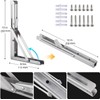 Folding Shelf Brackets, Heavy Duty Stainless Steel Collapsible DIY Wall