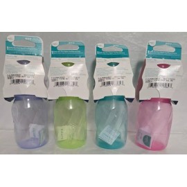 Evenflo Classic Twist Set 4 Bottles 1-4oz 0m+ Slow-Flow Cap Ring & Hood BPA Free