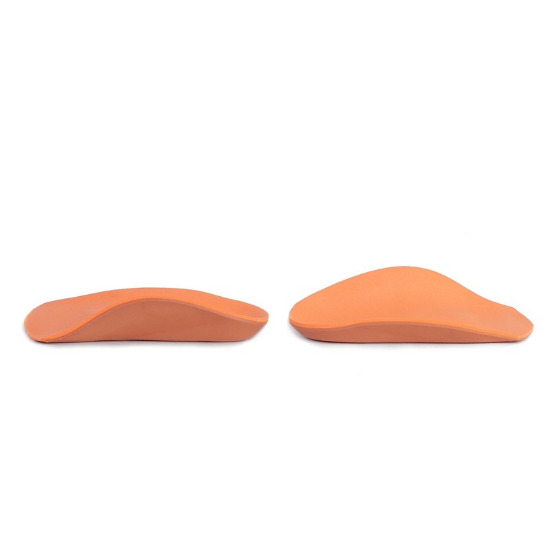 Memo 3/4 Length Orange Arch Support Insoles, 22-24 (6.5 Toddler